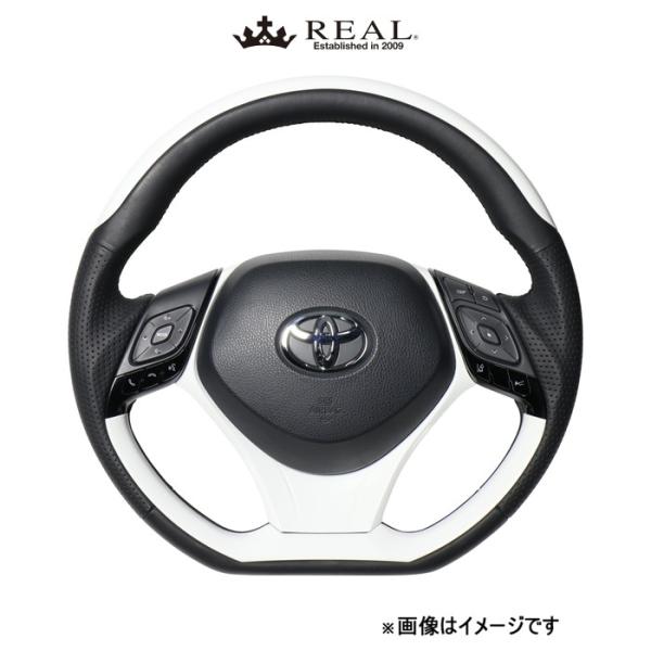 レアル ステアリング オリジナルシリーズ プレートタイプ+アンダーパッド(ホワイトプレート)C-HR 10系/50系 X10N-WHP-WHP-WHP REAL｜CAR PLUS