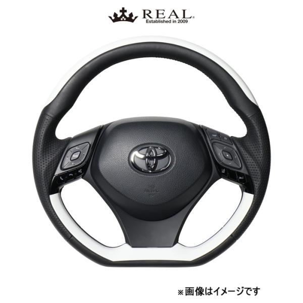 レアル ステアリング オリジナルシリーズ プレートタイプ(ホワイトプレート&ホワイトパネル)C-HR 10系/50系 X10N-WHP-WHP REAL｜CAR PLUS