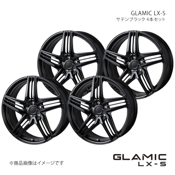 GLAMIC LX-S クラウン クロスオーバー AZSH35/TZSH35 2022/9～ アルミホイール4本セット【19×8J 5-114.3 +38 サテンブラック 球面座】
