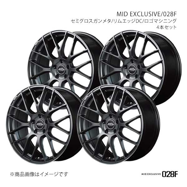MIDエクスクルーシブ/028F アルミホイール4本セット【19×8.0J 5-114.3 INSET42 SGD】MID EXCLUSIVE/028F M654980573420290×4