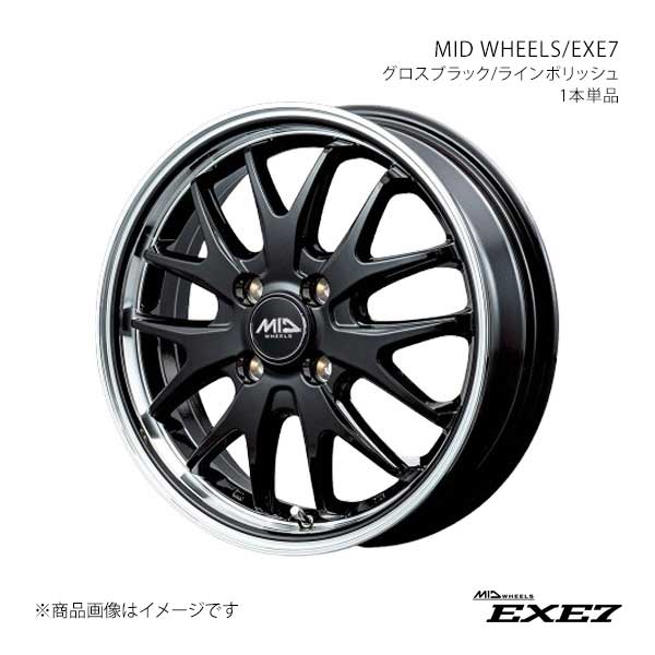 MID WHEELS/エグゼ7 アルミホイール1本【16×6.0J 4-100 INSET43 CBP】MID WHEELS/EXE7 D70266043343GBP0×1