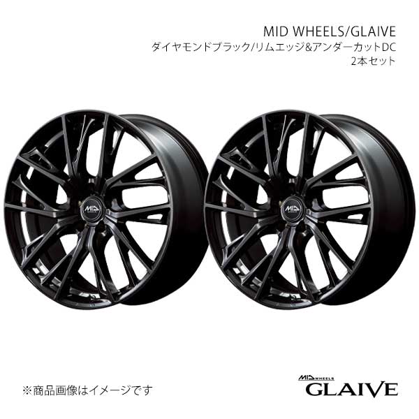 MID WHEELS/グレイブ アルミホイール2本セット【19×8.0J 5-114.3 INSET42 DBK】MID WHEELS/GLAIVE X18498057342DBK0×2|CAR PLUS