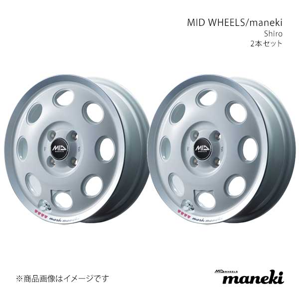MID WHEELS/マネキ アルミホイール2本セット【15×4.5J 4-100 INSET45 WHP】MID WHEELS/maneki L176545433450400×2|CAR PLUS