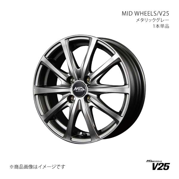 MID WHEELS/V25 アルミホイール1本【13×4.50B 4-100 INSET50 MGR】MID WHEELS/V25 S971345433500A0N×1