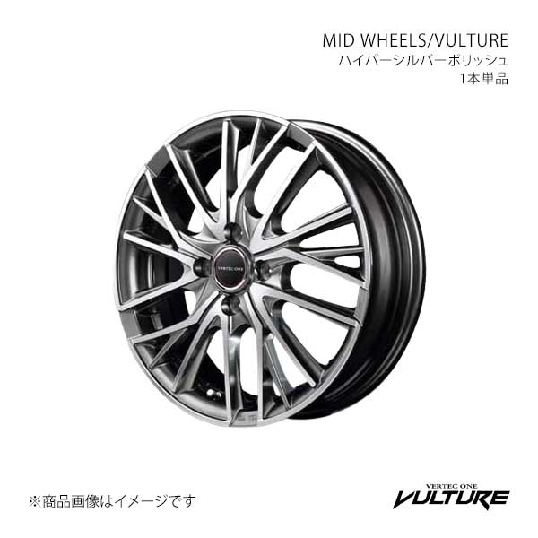 MID WHEELS/ヴァルチャー アルミホイール1本【16×5.0J 4-100 INSET45 】MID WHEELS/VULTURE X15565043345HS10×1|CAR PLUS