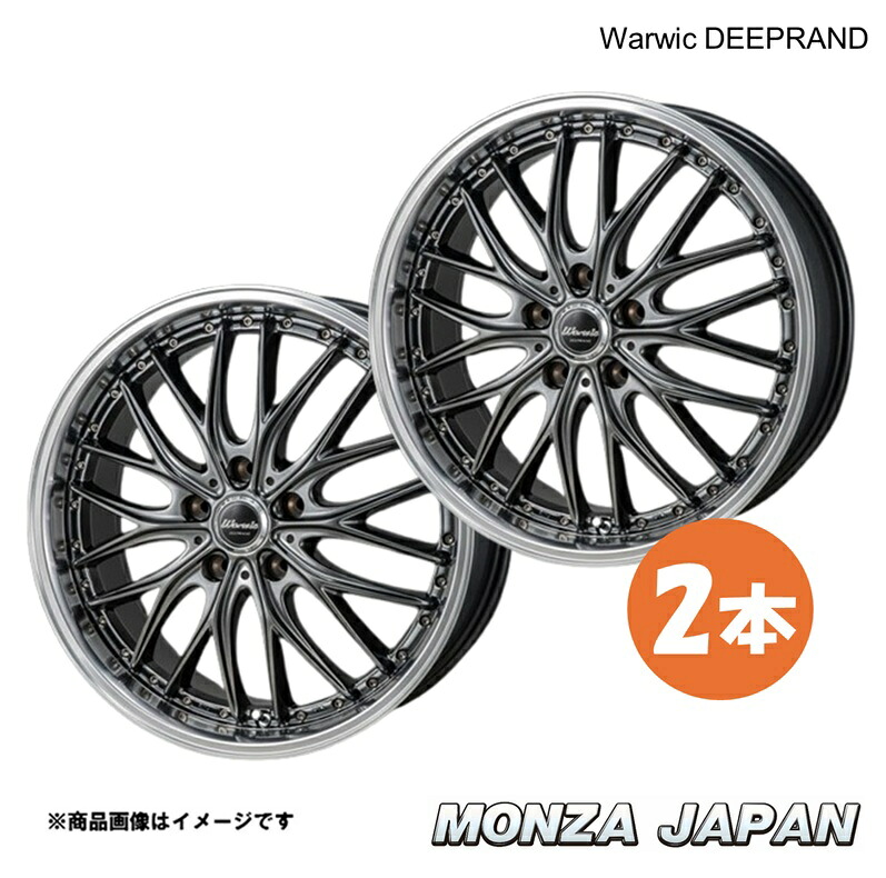 MONZA JAPAN Warwic DEEPRAND クロスビー MN71S アルミホイール 2本【16×6.0J 4-100 INSET42 HB/MCPR】ワーウィック ディープランド RW-20×2