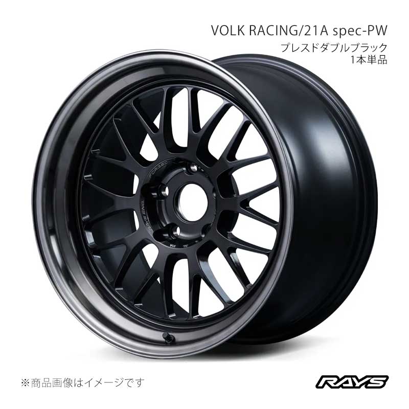 RAYS レイズ ボルクレーシング 21A スペックPW アルミホイール1本単品【18×10J 5-100 INSET-25 PW】03828108596PW