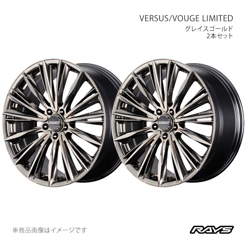 RAYS レイズ ベルサス ヴォウジェリミテッド アルミホイール2本セット【19×8J 5-114.3 INSET35 GG】12319803595GG×2|CAR PLUS