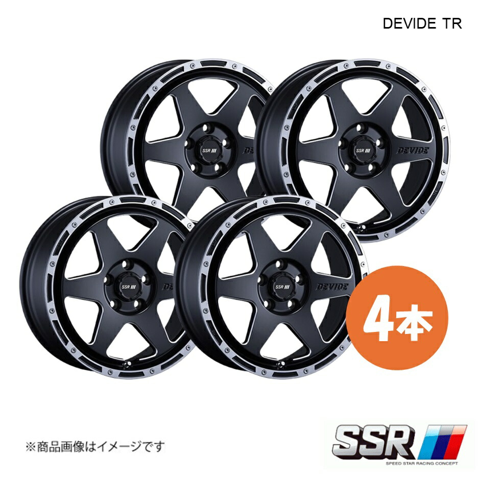 SSR エスエスアール DEVIDE TR-6 ホイール 4本 MAZDA3 FASTBACK BPFP【16×7.0J 5-114.3 INSET38 フラットブラックポリッシュ】