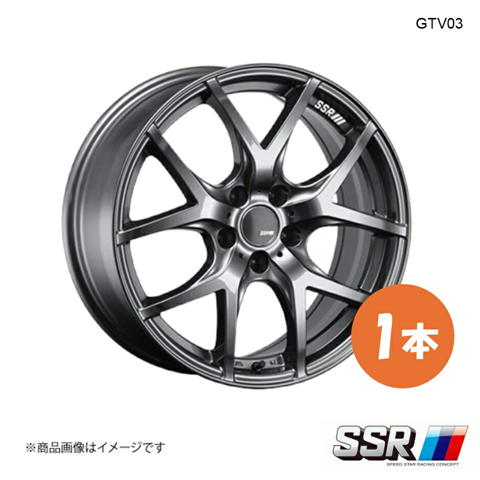 SSR エスエスアール GTV03 ホイール 1本 アコード CV3 EX【18×8.5J 5-114.3 INSET40 グラファイトガンメタ】|CAR PLUS