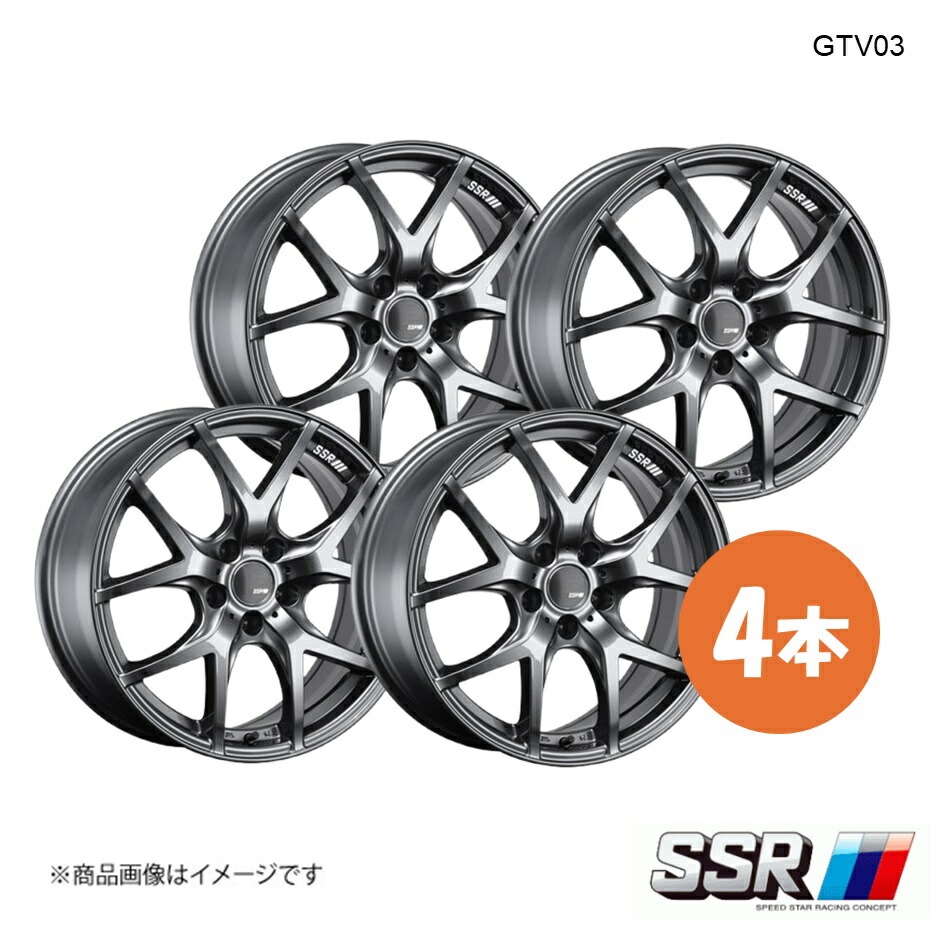 SSR エスエスアール GTV03 ホイール 4本 レヴォーグ VMG / VM4 2.0GT-S/1.6GT-S【17×7.0J 5-114.3 INSET42 グラファイトガンメタ】