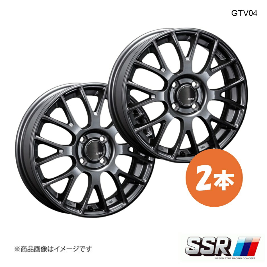 SSR エスエスアール GTV04 ホイール 2本 bB QNC21 2WD/NA【17×7.0J 4-100 INSET42 メタリックグレー】|CAR PLUS