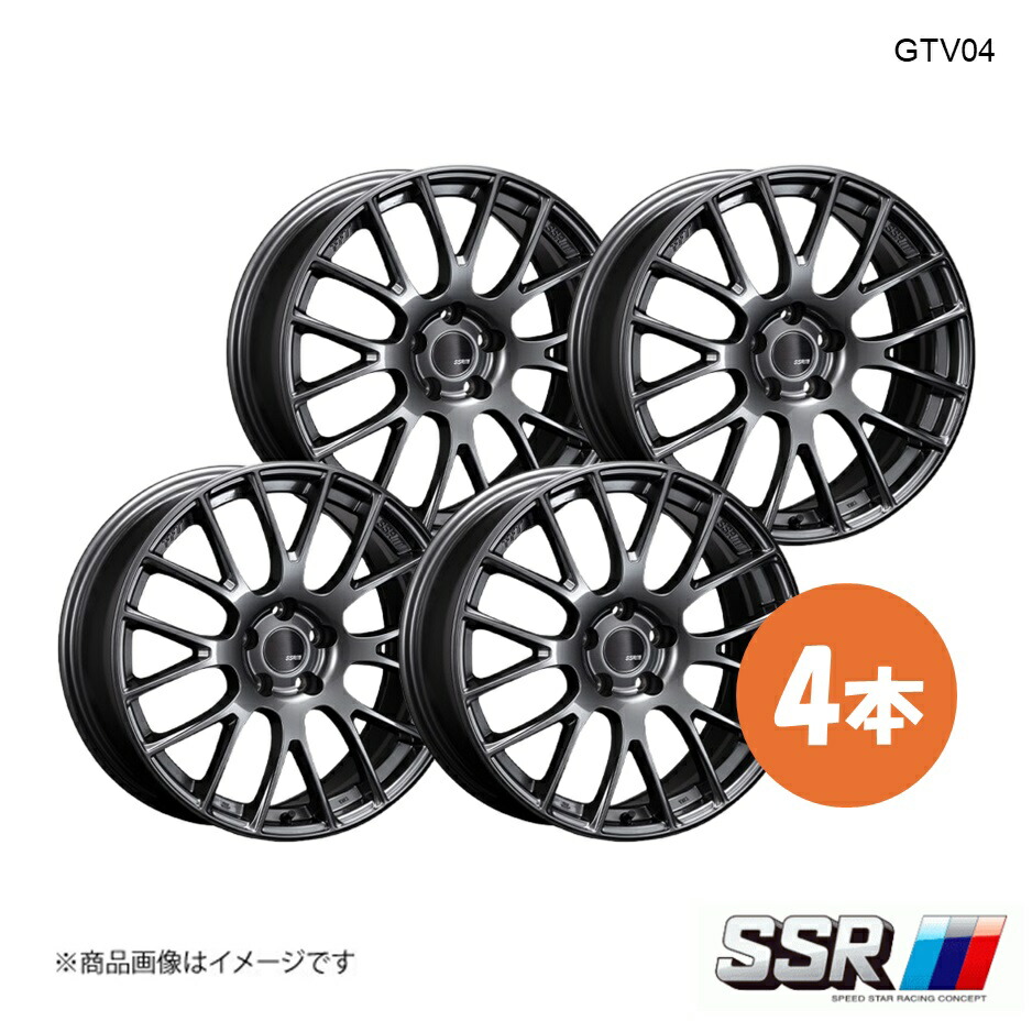 SSR エスエスアール GTV04 ホイール 4本 レヴォーグ VMG / VM4 2.0GT-S/1.6GT-S【17×7.0J 5-114.3 INSET42 メタリックグレー】
