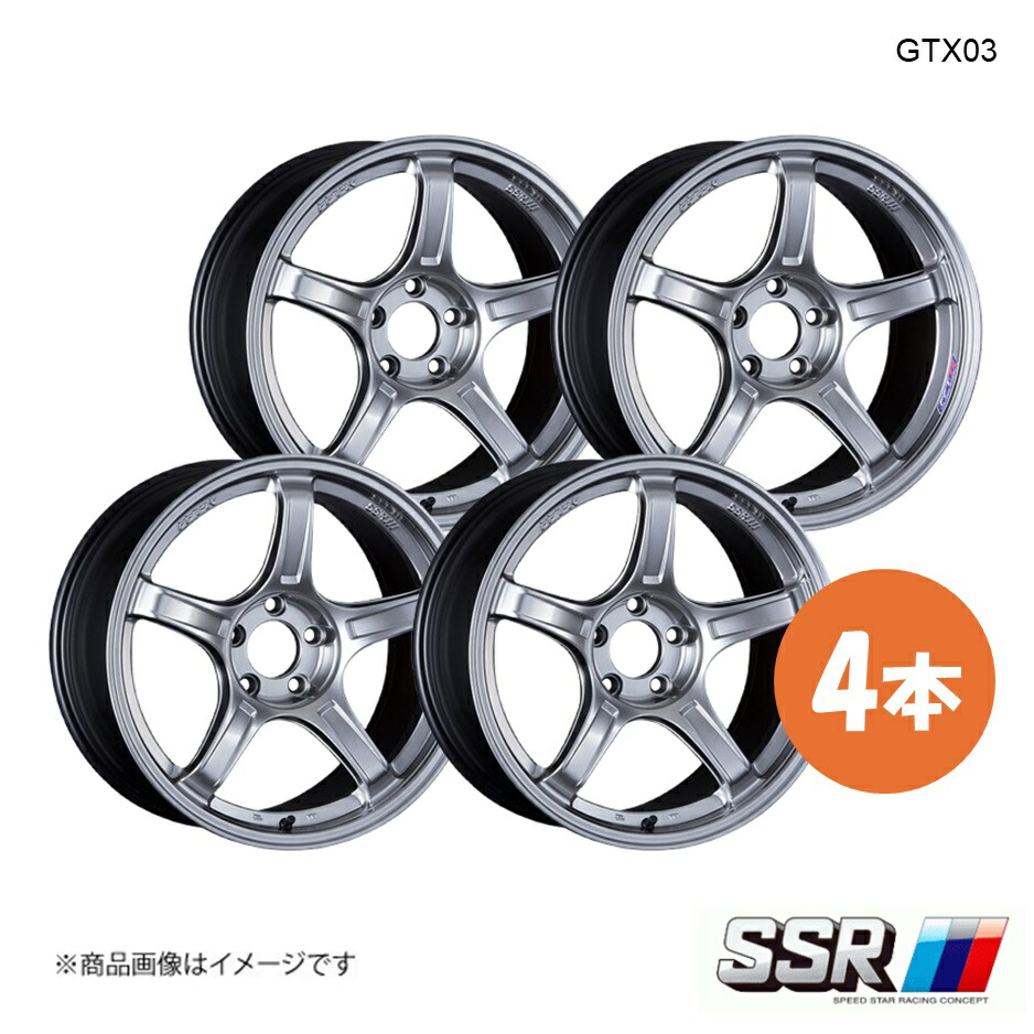 SSR エスエスアール GTX03 ホイール 4本 XV GT7 2.0i-S Eye Sight【17×7.0J 5-100 INSET48 クロムシルバー】