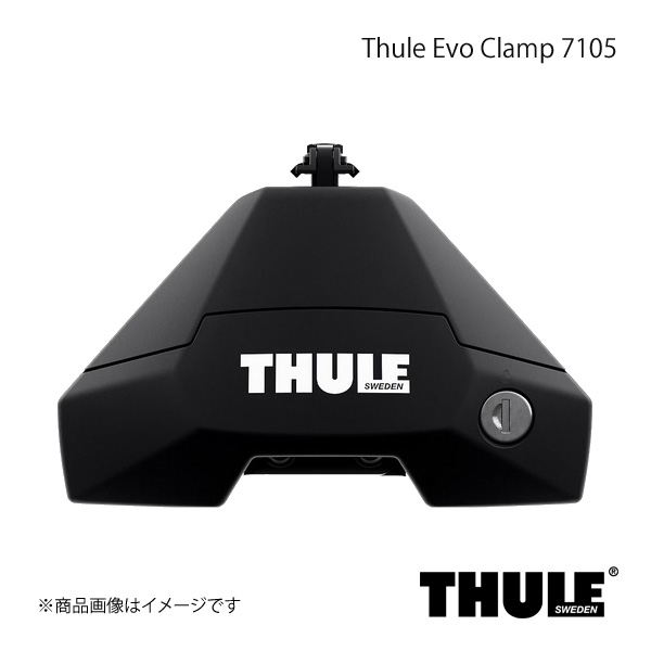 THULE スーリー ルーフキャリア用フット 4個入り ノーマルルーフ用 Evo Clamp/エヴォクランプ 7105｜CAR PLUS 16,346円