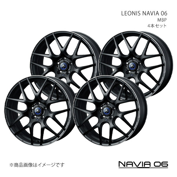 NAVIA 06 スカイライン V36セダン/4WD アルミホイール 4本セット 0037631×4【19×8J 5-114.3 INSET43 MBP】