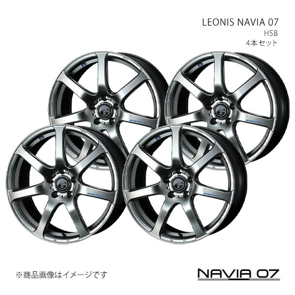 LEONIS NAVIA 07 レオニス ナヴィアゼロセブン ホイール 4本セット 0039565×4 【17×6.5J 5-114.3 INSET53 HSB】