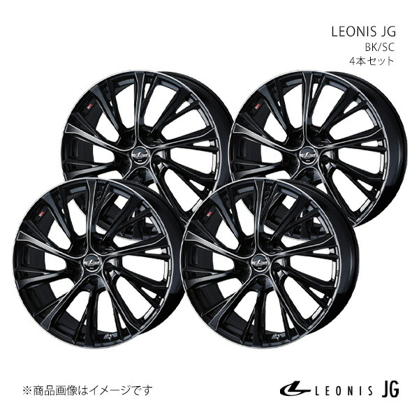 LEONIS JG フーガ Y51/FR ノーマルキャリパー ホイール 4本セット 0042462×4 【19×8.0J 5-114.3 INSET43 BKMC】