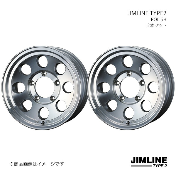 JIMLINE TYPE2 ジムライン タイプツー ホイール 2本セット 0041431×2 【16×5.5J 5-139.7 INSET22 POLISH】