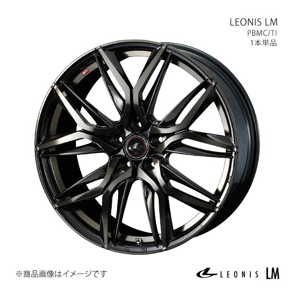 LEONIS LM ウィッシュ 20系(2.0Z除く) ホイール 1本単品 0040782 【15×6.0J 5-100 INSET45 パールブラックミラー】