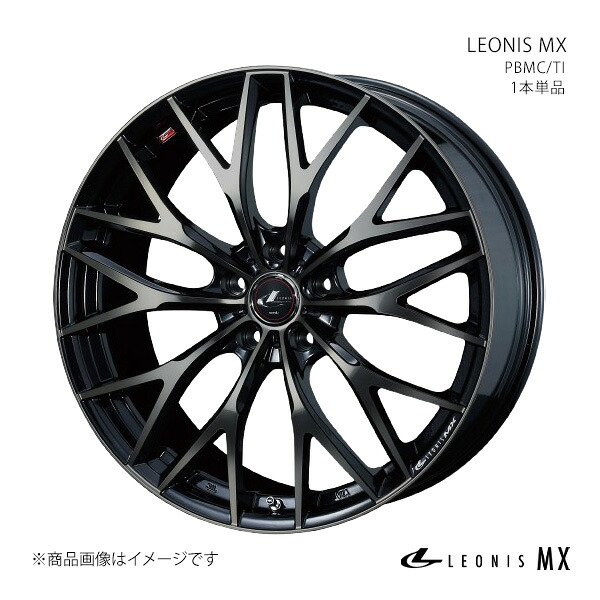 LEONIS MX プリウス 30系 ホイール 1本単品 0039037 【15×6.0J 5-100 INSET45 パールブラックミラー】