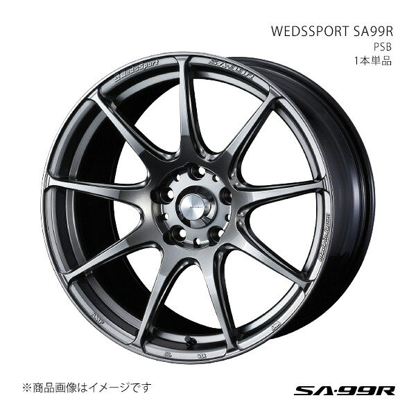 WEDSSPORT SA99R ウェッズスポーツ エスエーキューキューアール ホイール 1本単品 0073928 【18&times;9.5J 5-114.3 INSET38 PSB】｜CAR PLUS