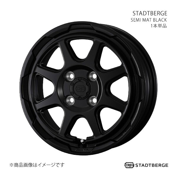 STADTBERGE スタットベルク ホイール 1本単品 0041472 【14×4.5J 4-100 INSET45 SEMI MAT BLACK】