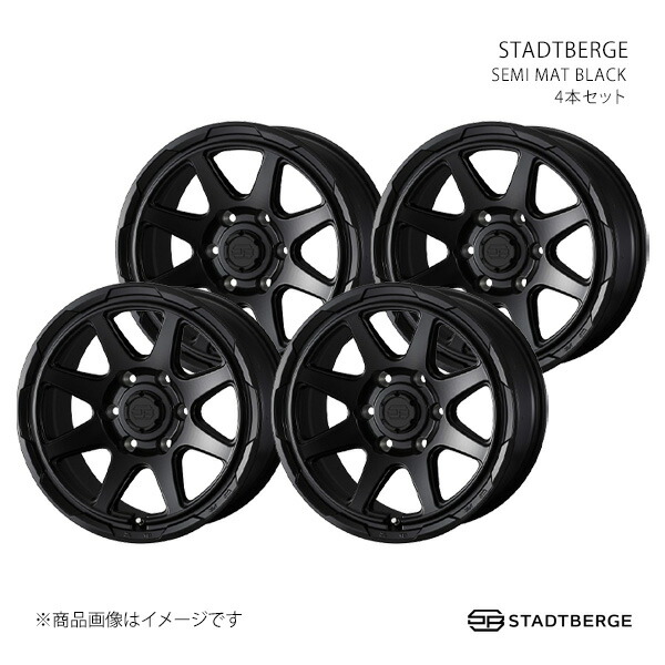 STADTBERGE スタットベルク ホイール 4本セット 0041482×4 【17×8.0J 6-139.7 INSET20 SEMI MAT BLACK】