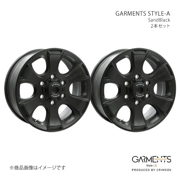 GARMENTS STYLE-A クロスオーバーガーメンツ スタイル A ホイール 2本セット 0042079×2 【16×6.5J 6-139.7 INSET38 SandBlack】|CAR PLUS