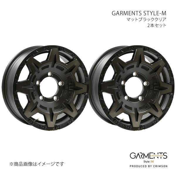 GARMENTS STYLE-M クロスオーバーガーメンツ スタイル M ホイール 2本セット 0041483×2 【16×5.5J 5-139.7 INSET22 マットブラッククリア】 33,844円