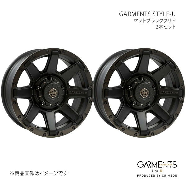 GARMENTS STYLE-U クロスオーバーガーメンツ スタイル U ホイール 2本セット 0040458×2 【16×6.0J 5-139.7 INSET5 マットブラッククリア】 34,639円