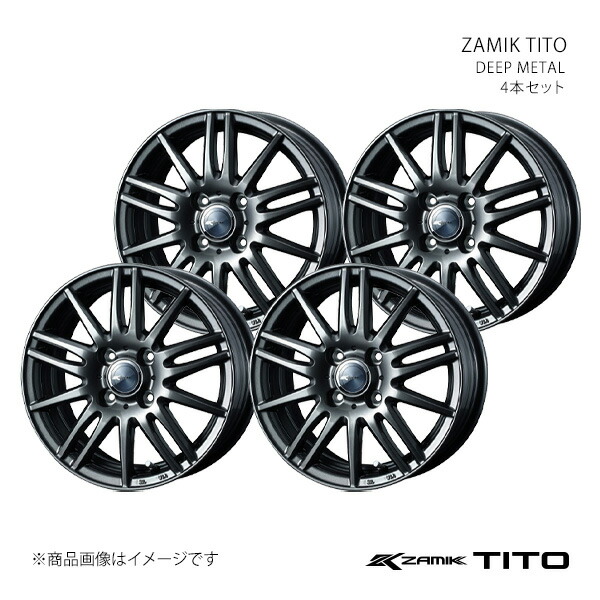 ZAMIK TITO ザミック ティート ホイール 4本セット 0037580×4 【12×4.0J 4-100 INSET42 DEEP METAL】 26,091円