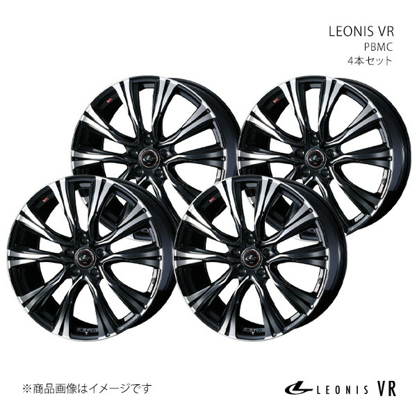 LEONIS VR ステージア M35/4WD ホイール 4本セット 0041283×4【19×8.0J 5-114.3 INSET43 パールブラックミラー】 72,372円