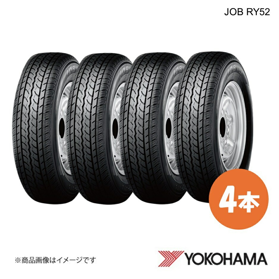 YOKOHAMA ヨコハマタイヤ 新車装着タイヤ JOB RY52A 195/80R15 107/105Q LT 4本 ニッサン キャラバン CS4E26/CN4E26 E5691