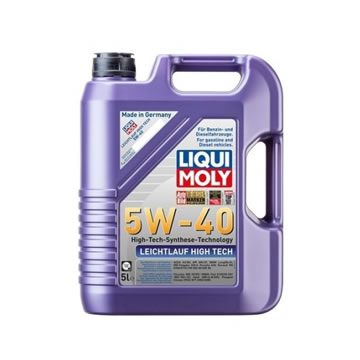 リキモリ エンジンオイル. ライヒトラウフ ハイテック　SAE 5W-40　API:SN/CF　ACEA:A3/B4　容量:5リットル (LIQUI MOLY. Leichtlauf High Tech) [北海道.沖縄.離島は出荷不可]