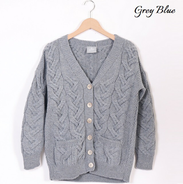 在庫処分・数量限定 アランウーレンミルズ カーディガン aran woollen