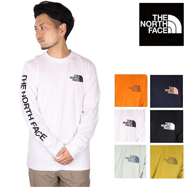 楽天市場 ノースフェイス ロンt The North Face ザノースフェイス 長袖 Tシャツ メンズ レディース ロゴ 21 秋冬 カップル コーデ リンクコーデ ザ ノースフェイス 海外限定モデル Tnf Sleeve Hit Tee Carre 楽天市場店