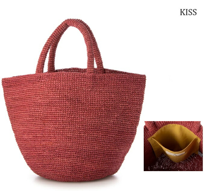 美品希少⭐︎サンアルシデ 持ち手レザーベルト　ラフィアトートバッグ Sans Arcidet サンアルシデ KAPITY BAG CVEG レザーハンドル