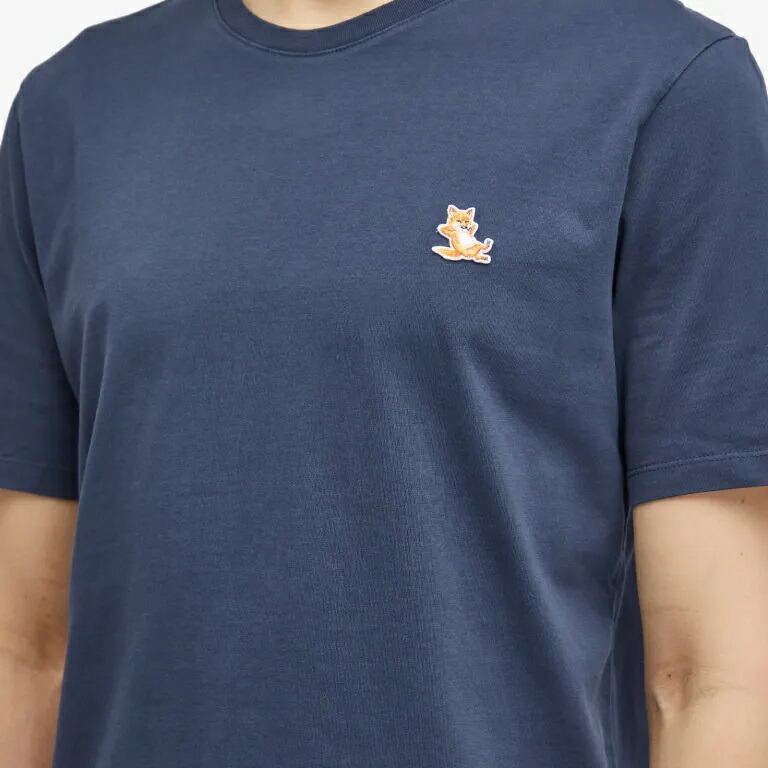お洒落★MAISON KITSUNE コットンジャージー Ｔシャツ ロゴ 素敵☆MAISON KITSUNE コットンジャージー ロゴ Tシャツ (MAISON