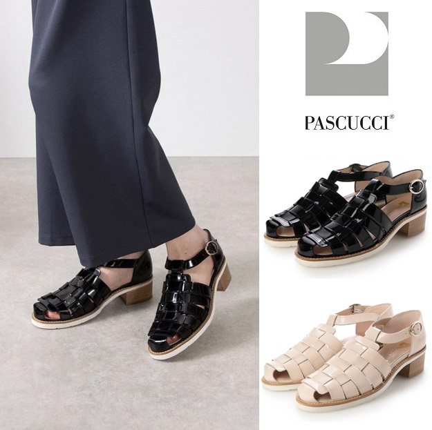 PASCUCCI ローファーサンダル レザーシューズ モカシン ダークブラウン PASCUCCI ローファーサンダル レザーシューズ モカシン ダーク