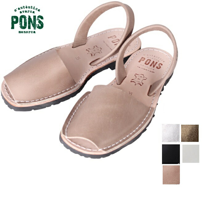 アヴァルカ ポンズ AVARCA PONS レザーサンダル ストラップ サンダル 靴 ローヒール ぺたんこ レディース 26SS ハンドメイド レザー 本革