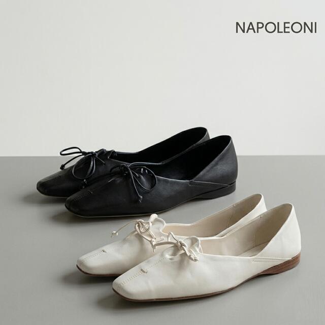 ナポレオーニ NAPOLEONI レザーフラットシューズ 本革 ぺたんこ 春夏 シューズ｜Carre
