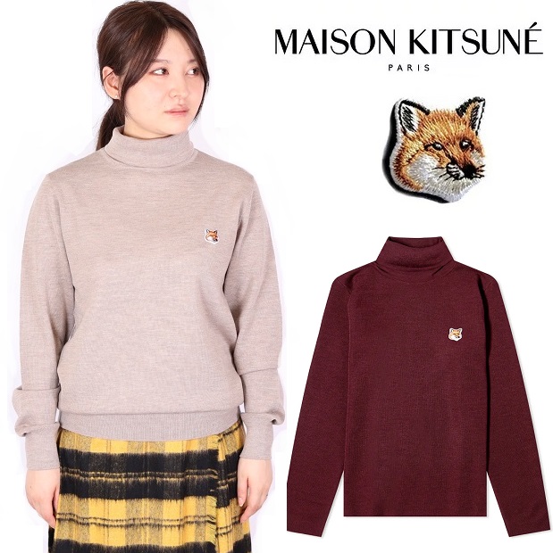 メゾンキツネ MAISON Kitsuné ニット タートルネック | labiela.com