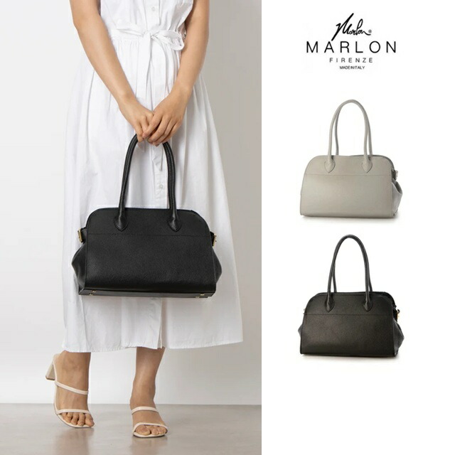 MARLON FIRENZE マーロンフィレンツェ レザートートバッグ レディース イタリア製 本革  御徒面子 小物 革  通い B5 A4 パソコン納める 大電気容量 肩かけ BS4042 マルゴー 御徒面子