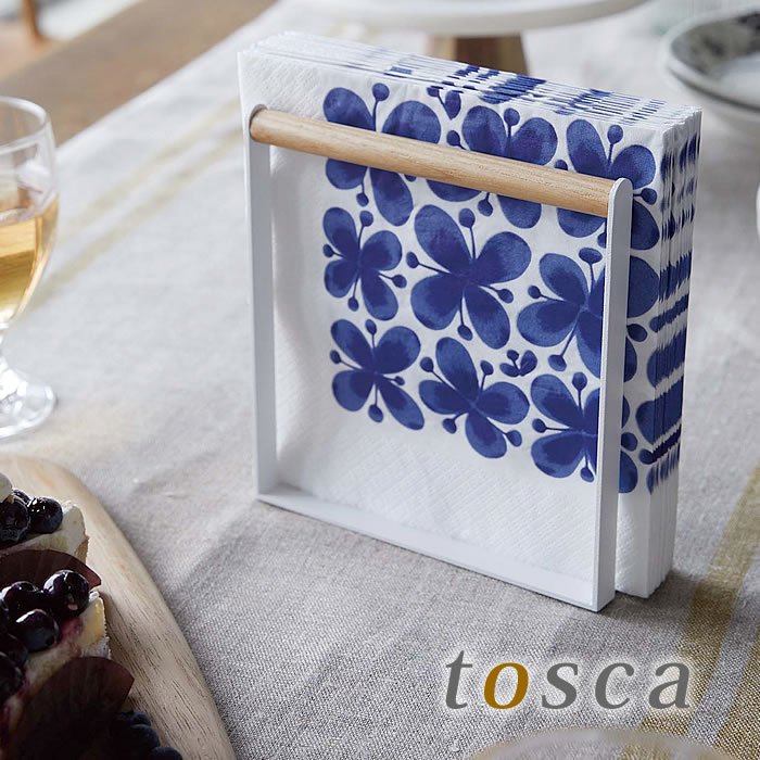 楽天市場 ペーパーナプキンホルダー トスカ ペーパーナプキンスタンド Tosca ホワイト スチール天然木 4412 紙ナプキン 入れ 北欧 ナチュラル おしゃれ 山崎実業 Yamazaki Carro デザイン雑貨カロ