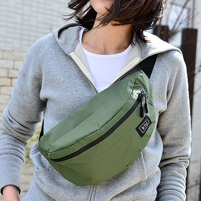 【楽天市場】ボディバッグ kiu ウォータープルーフボディバッグ ウェストバッグ ウェストポーチ レディース