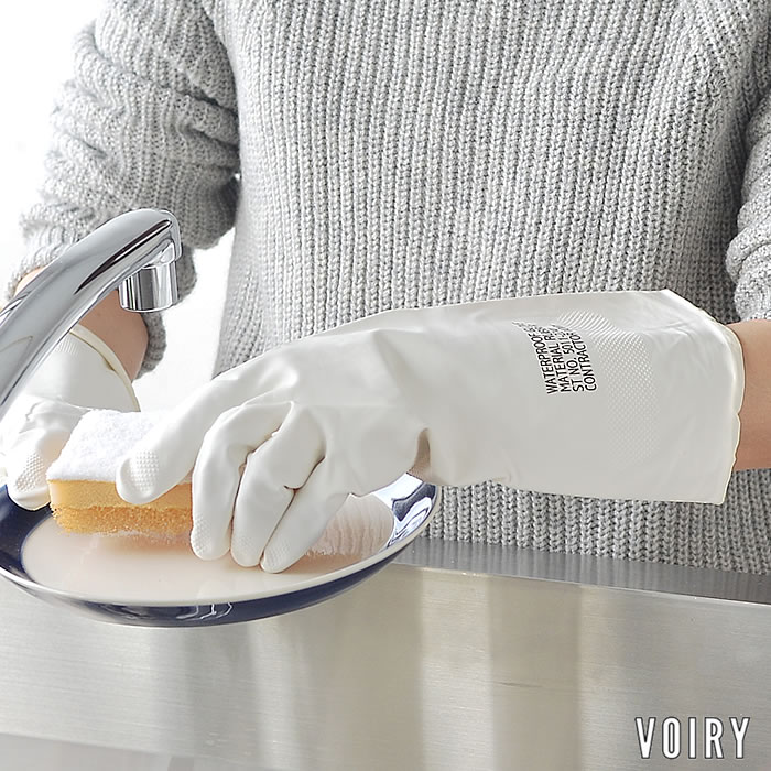 楽天市場 Voiry Rubber Gloves ゴム手袋 ヴォイリーストア キッチン手袋 お掃除用手袋 ラバーグローブ 大掃除 滑り止め シンプル おしゃれ 食器洗い ガーデニング 手袋 家事 ホワイト お皿洗い デザイン文具 Leilo レイロ