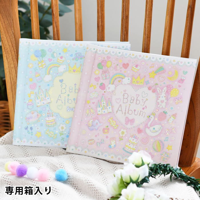 楽天市場 写真 アルバム フォトアルバム ベビー アルバム たけいみき 女の子 男の子 専用箱付き 専用ケース L判 ポケット 出産祝い おしゃれ プレゼント ギフト 成長 記録 おすすめ 記念 赤ちゃん 子供 手作り リング 誕生 思い出 かわいい 大容量 Carro デザイン雑貨