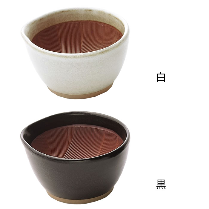 市場 もとしげ すり鉢 ミニ 黒 石見焼 陶器 おしゃれ 便利 小 片口 日本製 電子レンジ