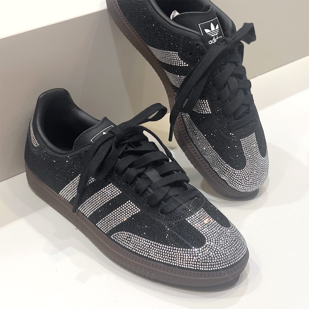 adidas originals [アディダス オリジナルス]サンバ OG / SAMBA OG W6S IH9052 BLACK 黒いことスニーカー / 生産ライン石ころ / スピード競技引きあげる / 流行り / 置き目とり捨てる / キラキラ /